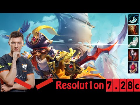 [DOTA 2] HR.Resolut1on the PANGOLIER [OFFLANE] [7.28C]