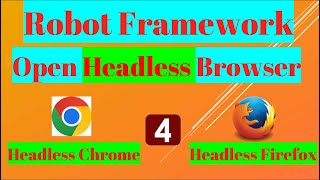 How to open browser in headless mode using Robot Framework?