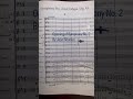 Symphony No. 2 of Jean Sibelius (opening)