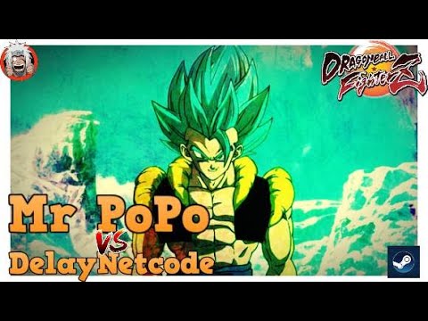 DBFZ Mr PoPo vs DelayNetcode - (Gogeta, GokuGT, Goku) vs (Gotenks, MajinBuu, Beerus)