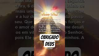 SENHOR, OBRIGADO POR MAIS UM DIA. BOM DIA DEUS #bomdia #deus
