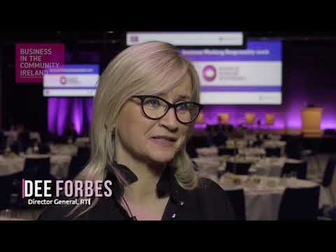 Dee Forbes RTE the Business Working Responsibly mark