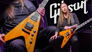 Video thumbnail for GIBSON FLYING V EXP - DAVE MUSTAINE by Ola Englund