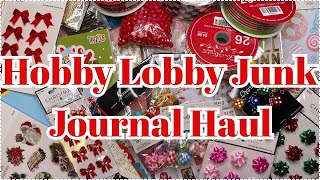 HUGE HOBBY LOBBY JUNK JOURNAL SUPPLIES HAUL | SCRAPBOOK HAUL FOR CHRISTMAS