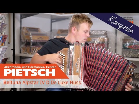Steirische Harmonika - Beltuna Alpstar IV D De Luxe Nuss - B/Es/As/Des -   Klangprobe
