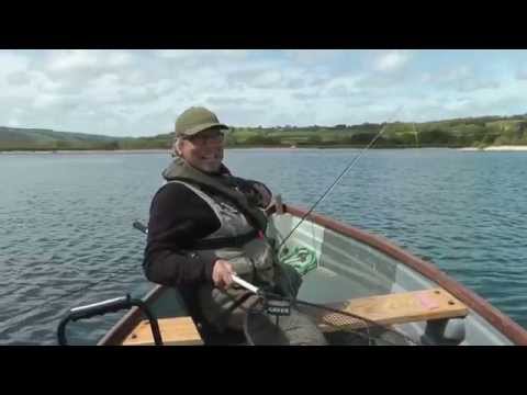 Fly fishing for trout on Chew Valley Lake  with ''The Earl of Monkton and The Green Nymph''