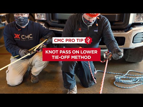 How to Pass a Knot on a Lower Through the CLUTCH Using the Tie-Off Method | CMC Pro Tip