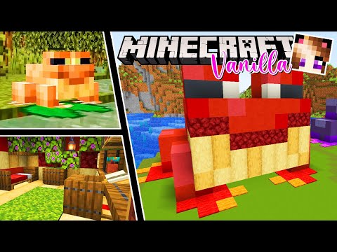 I'm building a frog house in Minecraft Vanilla! 🐸