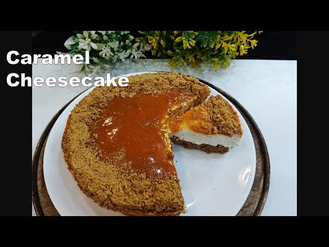 No bake caramel cheesecake recipe/ How to make cheesecake/Valentine's Day recipe #cheesecakerecipe