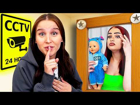 GEHEIMEN RAUM BAUEN und Schwester beobachten ! 😳🏡 (Hinter einem Spiegel) - Celina