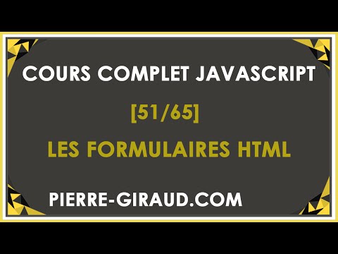 COURS COMPLET JAVASCRIPT 1 65 Présentation du cours JavaScript