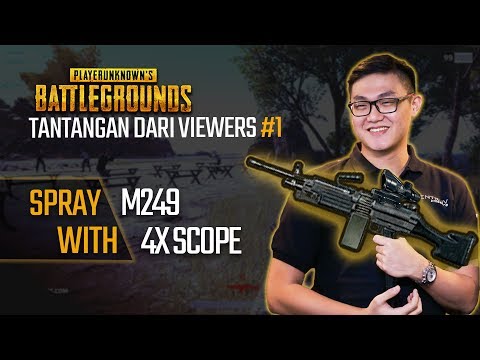 DITANTANG VIEWERS SPRAY M249 PAKE 4X SCOPE! - VIEWERS CHALLENGE #1