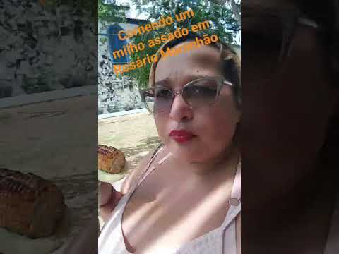 comendo um milho assado em Rosário Maranhão 😋😋