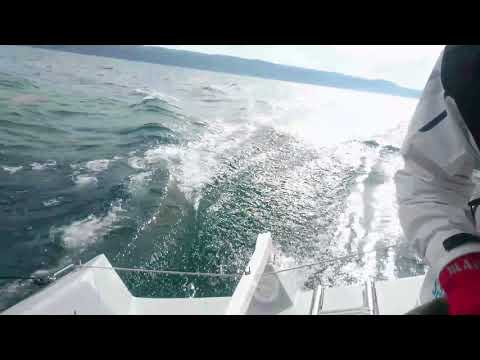 Gleitfahrt mocen, 10 knots planing on a mocean sailboat