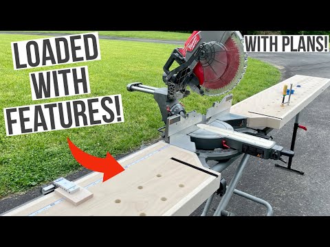 Mobile Miter Saw Station Build | Miter Saw Wings