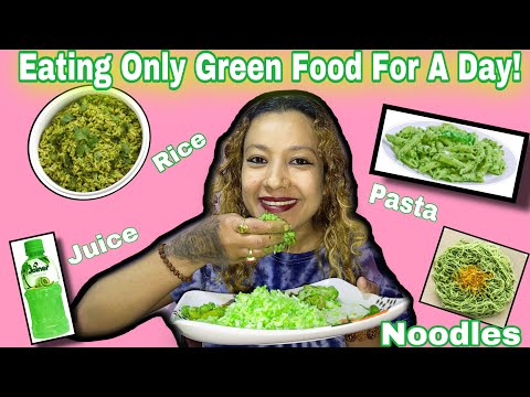 Maiju Eats Only Green Food For A Day Challenge !