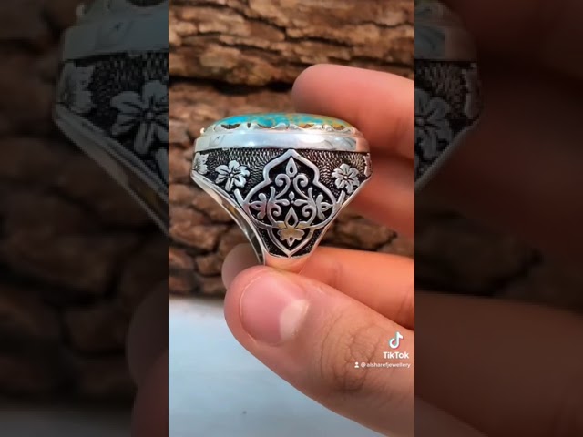 خاتم فيروز نيشابوري حسيني صياغه ثقيله