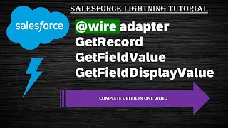 Wire in lwc | GetRecord | GetFieldValue | GetFieldDisplayValue | Salesforce LWC | Lightning Data