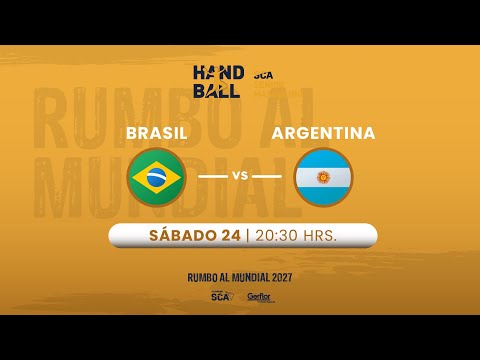 🏆🤾‍♀️ EN VIVO | HANDBALL SCA SENIOR MASCULINO | 🇧🇷 BRASIL vs ARGENTINA 🇦🇷