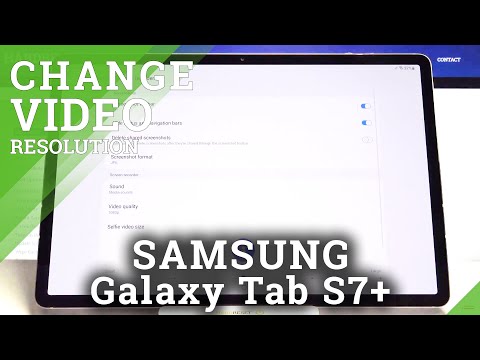 How to Change Video Quality of Screen Recorder in SAMSUNG Galaxy Tab S7+ -