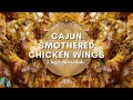 THE BEST SMOTHERED CHICKEN WINGS | 5 INGREDIENTS | EASY COOKING TUTORIAL | #chickenwings