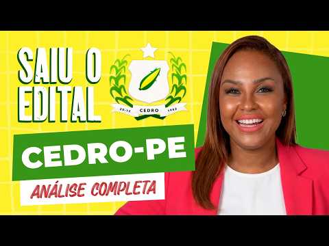 🚨 SAIU O EDITAL CEDRO - PE 2026: Vagas, Salários e Plano de Estudos para Professor!