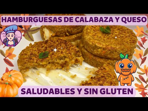 Hamburguesas DE Calabaza CON Queso Saludables Y Fáciles