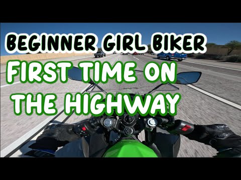 Beginner DROPS MOTORCYCLE on the HIGHWAY???    First time on highway | girl rider | Ninja 500 KRT SE