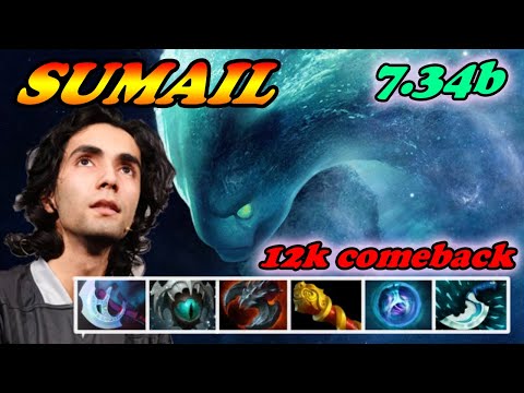 Sumail Morphling full item intense 12k comeback | 7.34b Immortal Best Ranked Gameplay