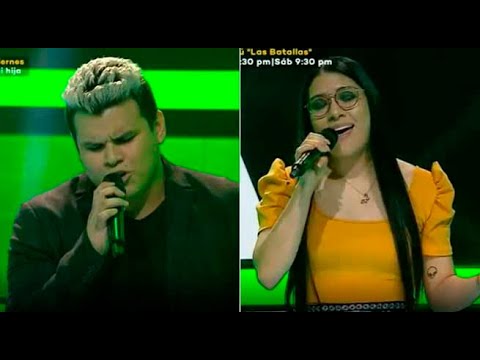 Bryan Avilés y Fiorella Hidalgo cantaron “Bésame” en la segunda batalla de la noche