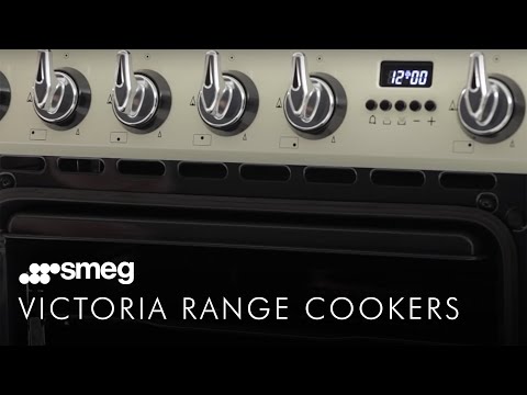 Smeg Range Cooker Dual Fuel TR93P - Cream Video 1