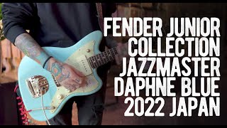 Video thumbnail for Fender Junior Collection Jazzmaster Satin Daphne Blue 2022 Japan by Loud Lemon Demo