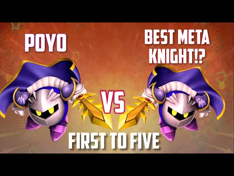 FIRST TO 5 VS THE BEST KF2 MK - Poyo vs Colgate Meta Knight Dittos - Kirby Fighters 2