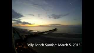 preview picture of video 'Folly Beach Sunrise: March 5, 2013'