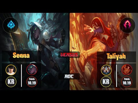 Clid SENNA (ADC) [Glacial Augment] VS TALIYAH - Challenger KR Patch 10.19