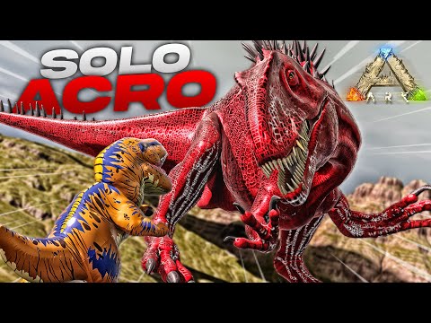 ARK pero REEMPLACÉ cada DINO por un ACROCANTOSAURIO...