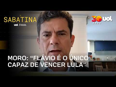 Moro diz que vai lutar pela derrota de Lula e vê Flávio Bolsonaro como único capaz de vencê-lo