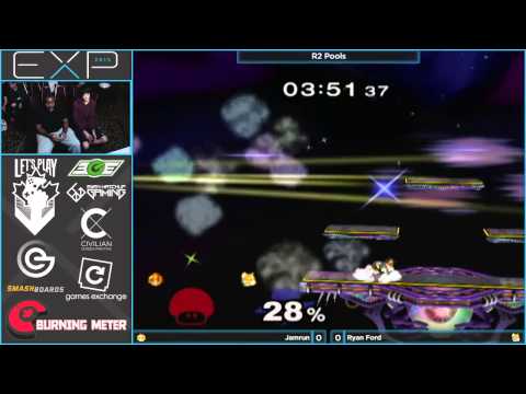EXP 2015 - Ryan Ford (Fox) vs Jamrun (Peach) - R2 Melee Pools