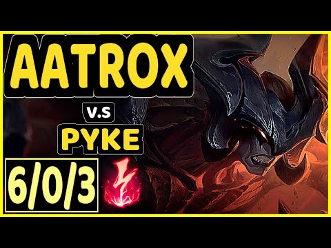 FNC.A MagiFelix (AATROX) vs PYKE - 6/0/3 KDA TOP CHALLENGER GAMEPLAY - EUW