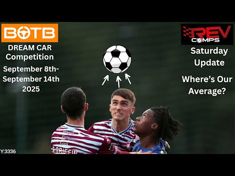 BOTB Dream Car - Saturday Update - 13th September 2025 - Where's Our Average?