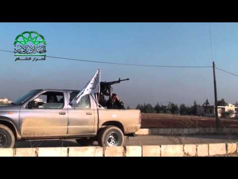 استهداف مقرات النظام من قبل الجبهة الإسلامية بالدوشكا في بلدتي نبل والزهراء في ريف حلب الشمالي