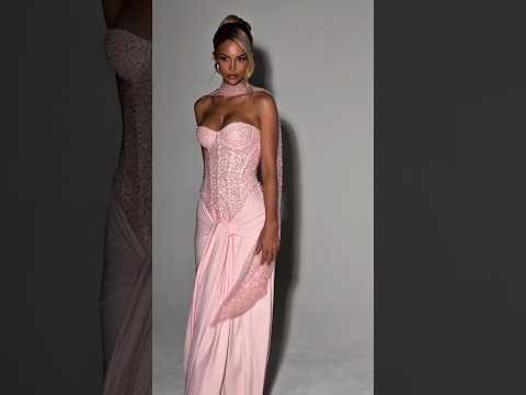 meet🥀the CARINA Maxi Dress refined in Blush🌸 #fashion #model #beauty #style #outfit #shorts