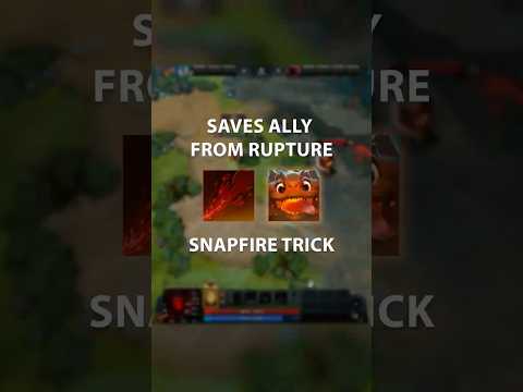 Snapfire Saves Ally from Rupture with One Chomp! #Dota2 #Snapfire