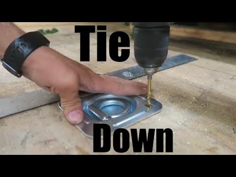 Installing Flush Mount Trailer Anchors Tie Down Hooks