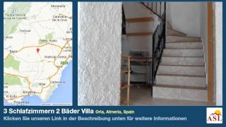 preview picture of video '3 Schlafzimmern 2 Bäder Villa zu verkaufen in Oria, Almeria, Spain'