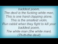 Sage Francis - Sun Vs Moon Lyrics