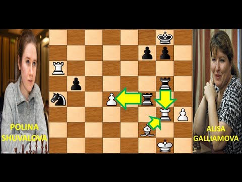 Polina Shuvalova VS Alisa Galliamova. Russian Women's Championship Superfinal. Round 8