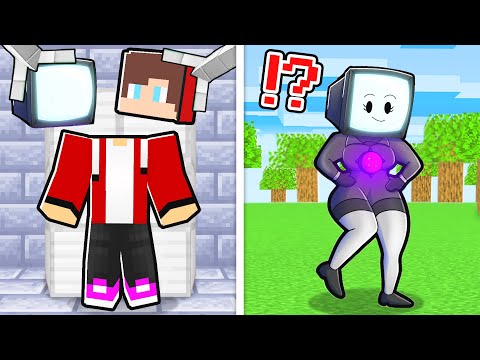 Who Shapeshift MAIZEN into TV WOMAN in Minecraft! - Parody Story(JJ and Mikey TV)