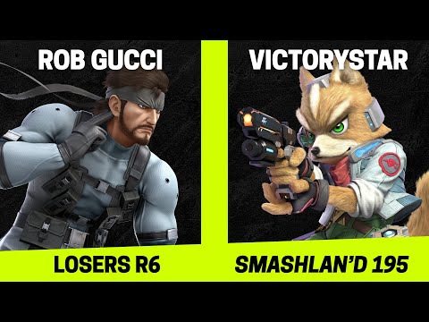 SmashLAN'd 195 Losers R6 - Rob Gucci (Snake) vs VictoryStar (Fox, Terry) - SSBU Tournament