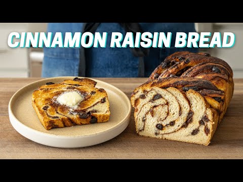 THE BEST CINNAMON RAISIN BREAD with a Twist (literally)